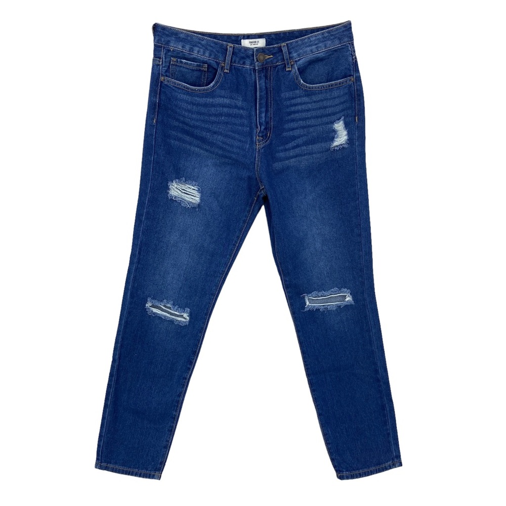 FOREVER 21 Jeans Ankle Denim Distressed